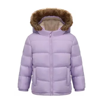 SoulCal Kids  2 Zip Bubble Hooded Long Sleeve Short Puffer Jacket