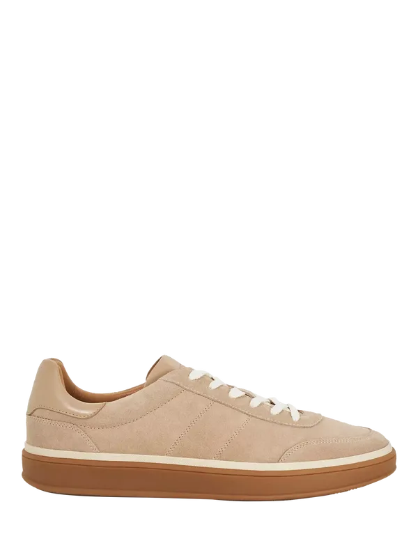 Dune London Tony Lace Up Suede Trainers