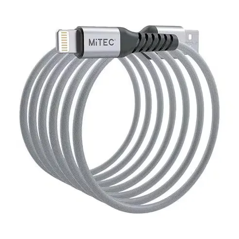MiTEC Unbreakable Lightning to USB-A - 1m Silver