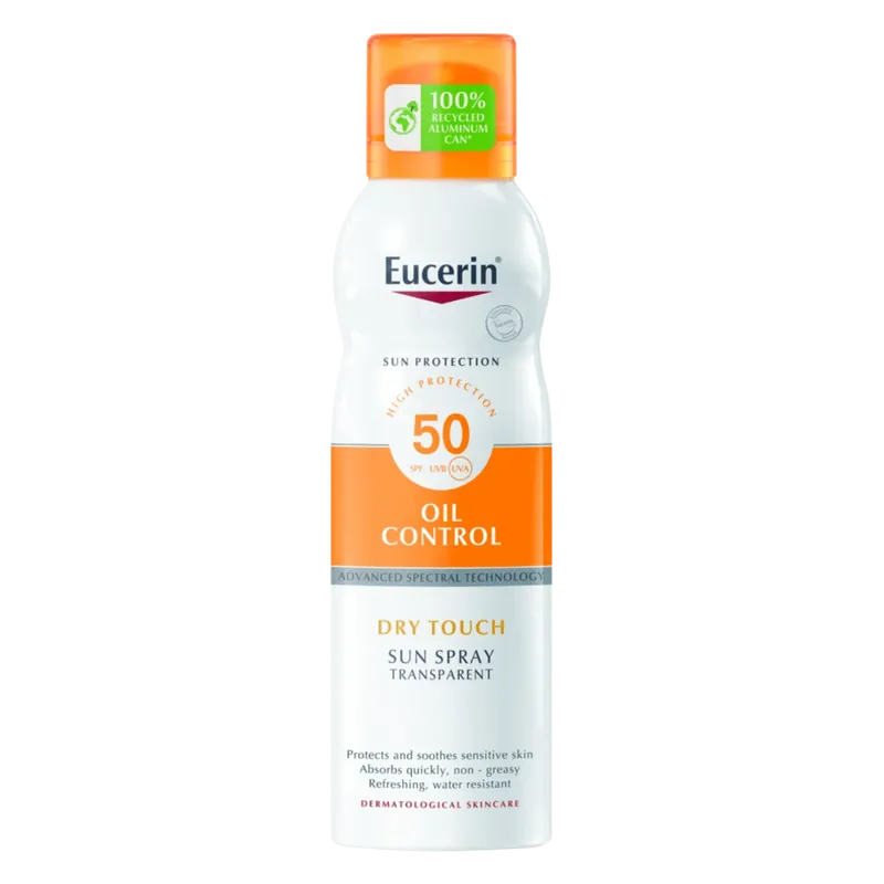 Eucerin Body Oil Control Dry Touch Sun Spray Transparent SPF50