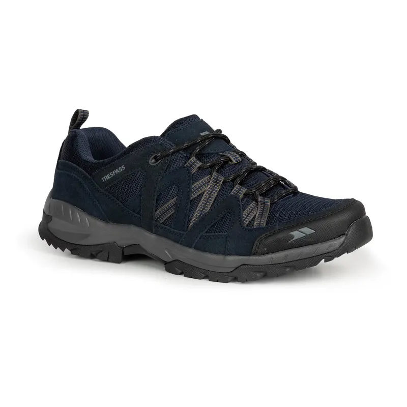 TRESPASS Men's Genuine Suede Lace-Up Fastening Trainer - Ansel