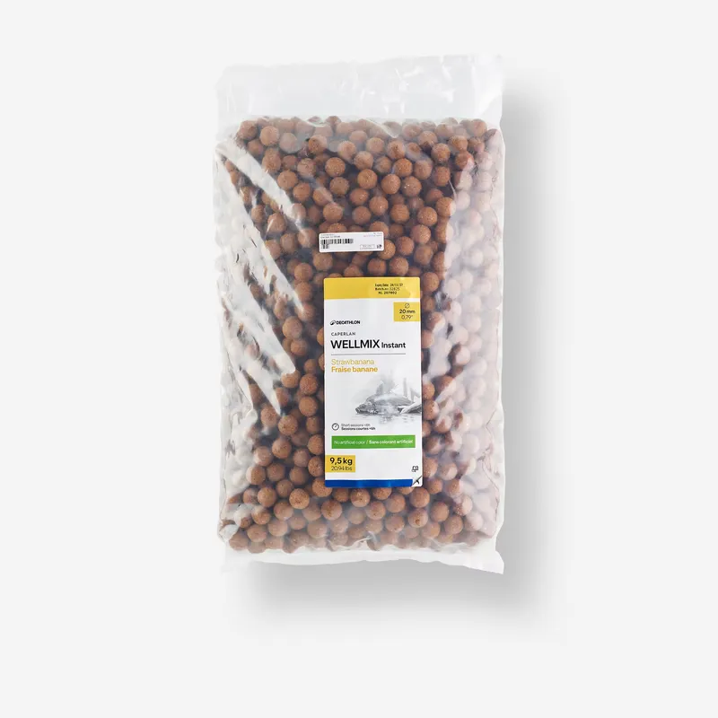 CAPERLAN Carp fishing boilies Wellmix Instant 20mm 9.5 kg Strawbanana