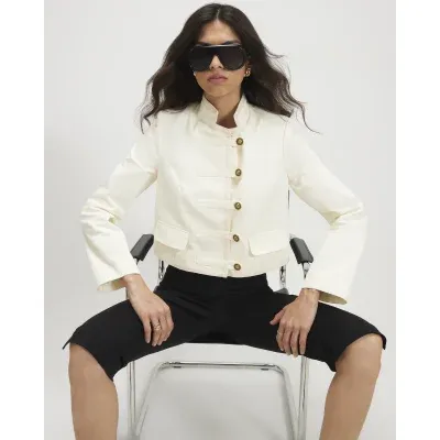 Cream Cotton Drummer Boy Jacket