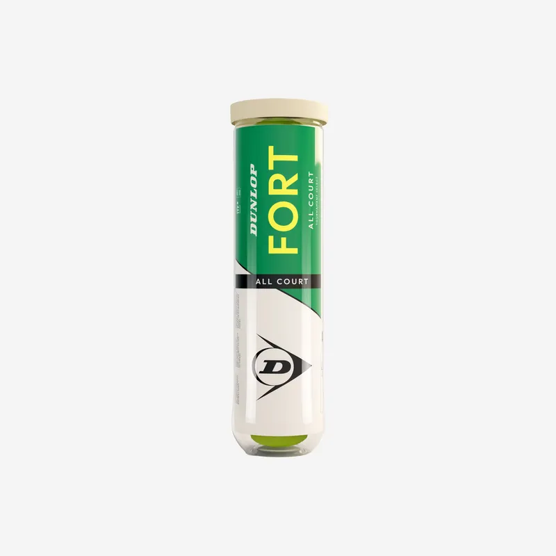 DUNLOP Control Tennis Balls Fort All Court 4-Pack - Yellow