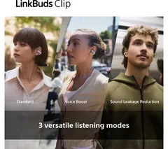 SONY LinkBuds Clip Open Wireless Bluetooth Earbuds - Greige