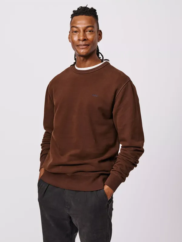 Aubin Vestry Crew Neck Cotton Sweatshirt