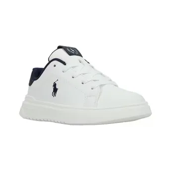 Polo Ralph Lauren Kids' Heritage Court Leather Low-Top Trainers