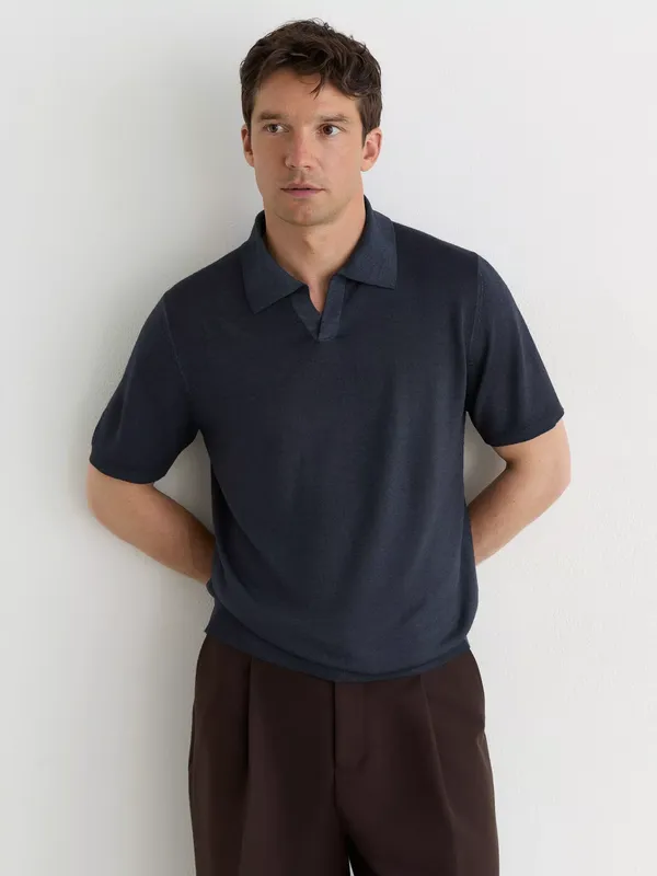 Reiss Rook Wool Polo Shirt