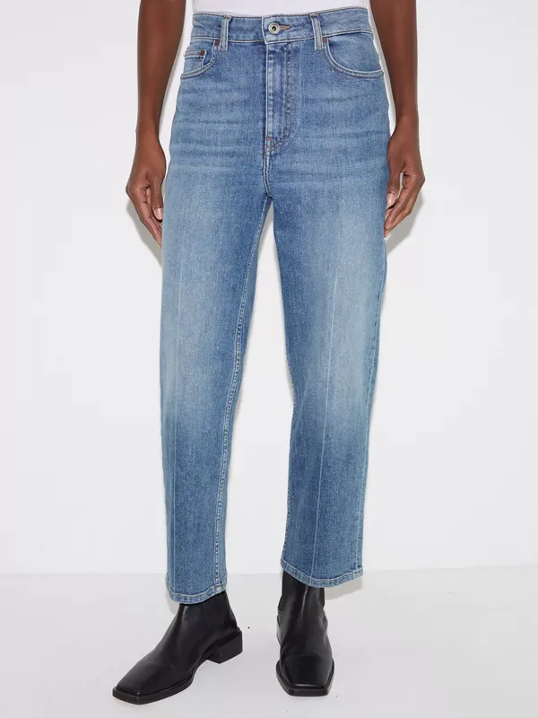 Jigsaw Carter Straight Jeans, Mid Blue
