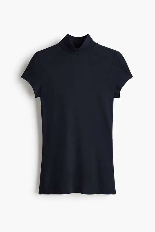 Turtleneck viscose top