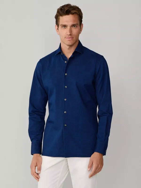 Hackett London Cotton Tailored Fit Stripe Shirt