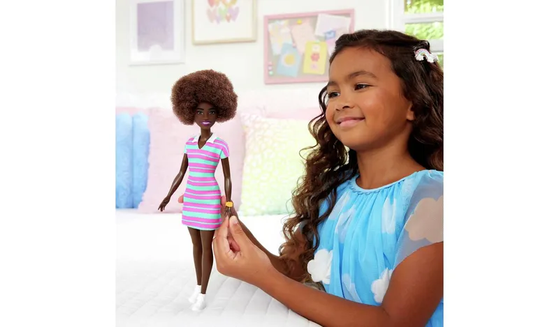 Barbie Fashionistas Doll in Striped dress - 32cm