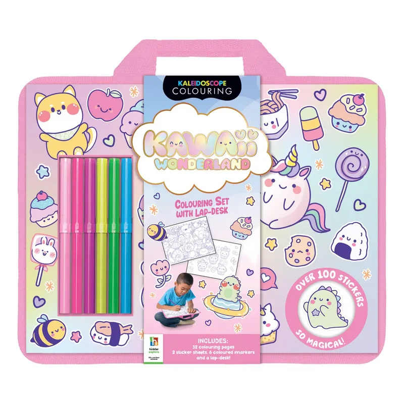 Kawaii Wonderland Colour and Activity Set with Lap Desk
