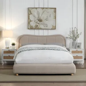 Sienna Ottoman Bed - Taupe / Double