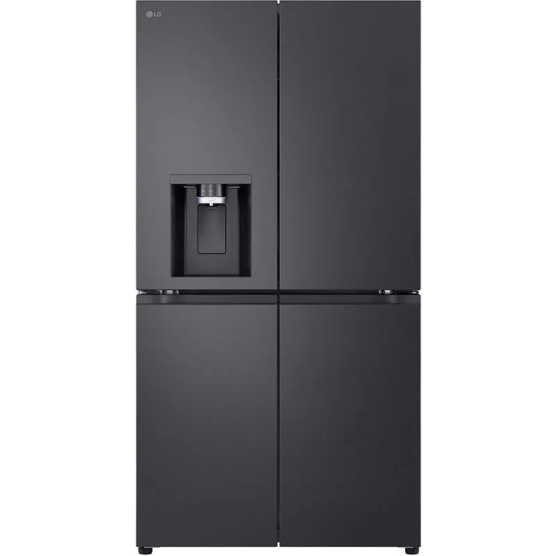 LG NatureFRESH American Style Fridge Freezer 60/40 Total No Frost - Essence Black Steel - GMF960EV4E