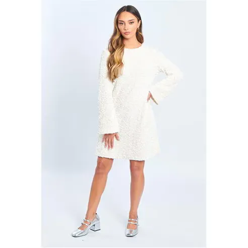 Be You Women's Sequin Bow Mini Dress