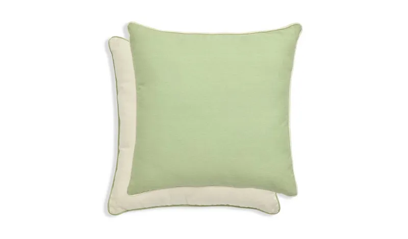 Argos Home Green and Neutral Outdoor Cushions - Pack of 2