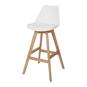 GoodHome Pitaya White Bar stool