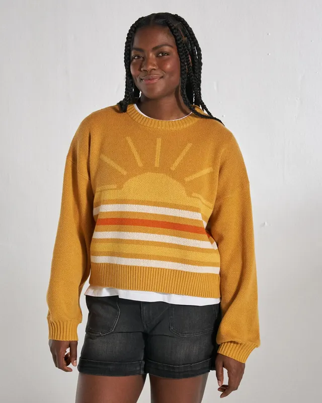 Passenger Clothing Dawner Knitted Jumper - Spruce Yellow