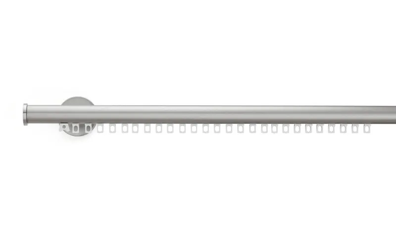 Argos Home Chrome Curtain Track - 200cm