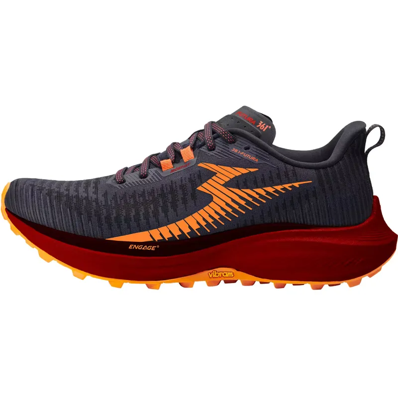 361° 361 Futura Men's Trail Running Shoes - Vibram Megagrip, Navy Blue