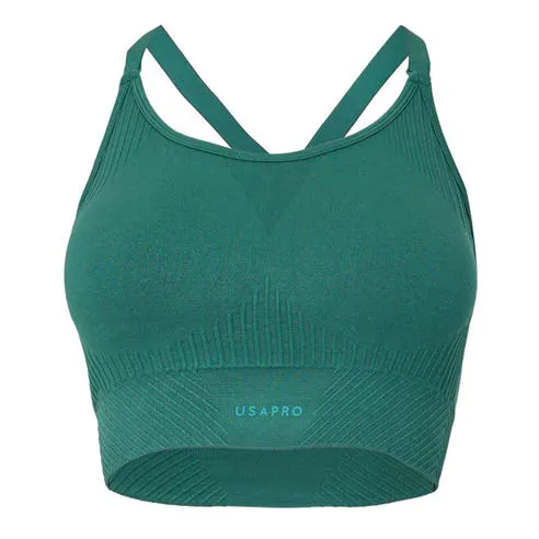 USA Pro Seamless Adjustable Sports Bra Womens