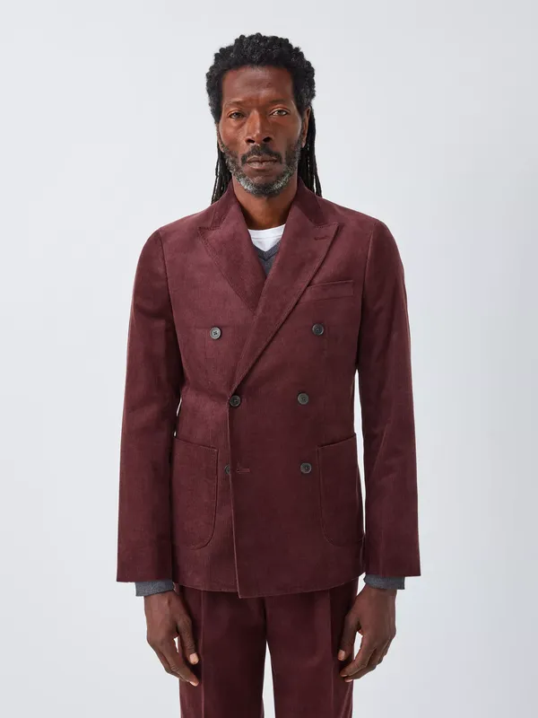 John Lewis Double Breasted Corduroy Blazer