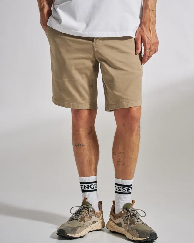 Passenger Clothing 365 Cotton Short - Chinchilla Brown