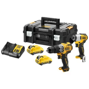 DEWALT DCK2111L2T-GB 12V XR Brushless 2 x 3.0Ah Cordless Drill Driver - Twin Kit
