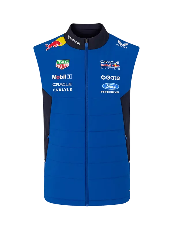 Castore Oracle Red Bull Racing 2026 Teamline Gilet, Night Sky / Surf