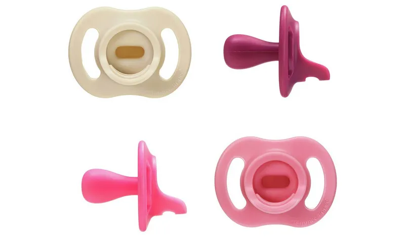 Tommee Tippee Ultra-light StayPut Soother 6-18m 4 Pack Pinks