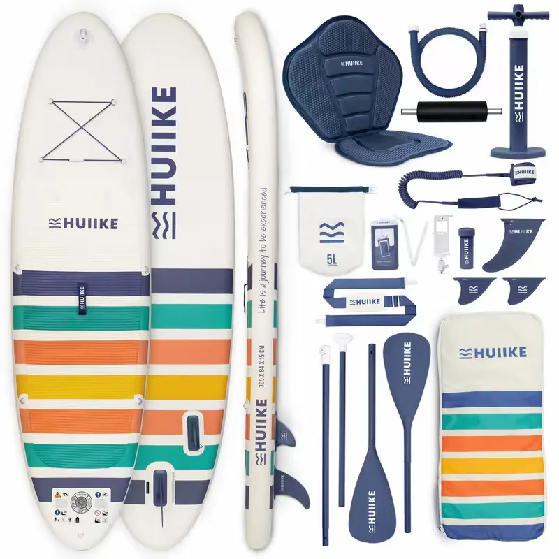 HUIIKE Stand Up Paddle Board 10’ Convertible to Kayak, Up to 287 lb, White