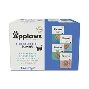Applaws Natural Adult Wet Cat Food Fish Selection in Broth