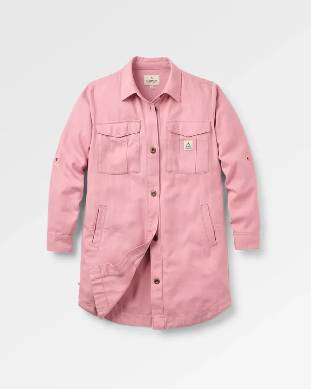 Passenger Clothing Hydrilla LS Shirt Dress - Pink Haze