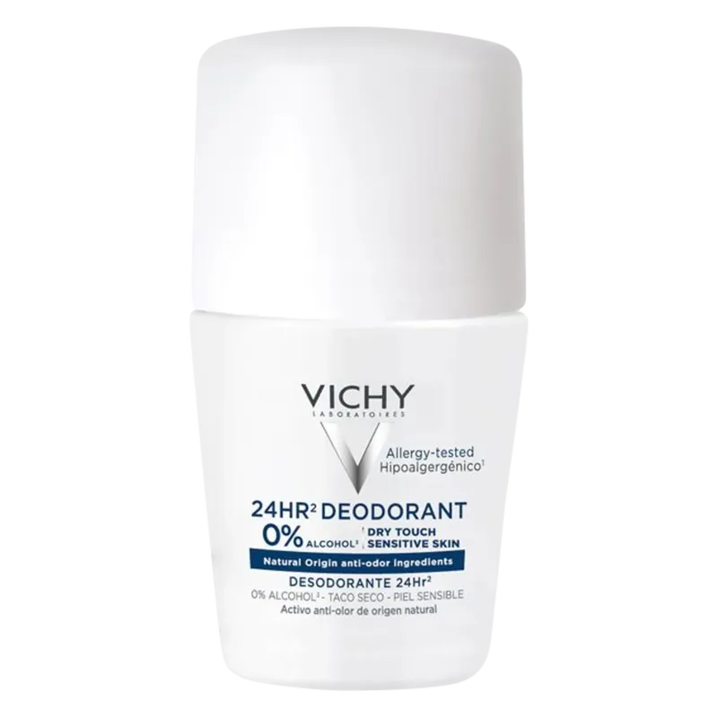 Vichy 24hr Deodorant Roll On - Dry Touch - Aluminium Free
