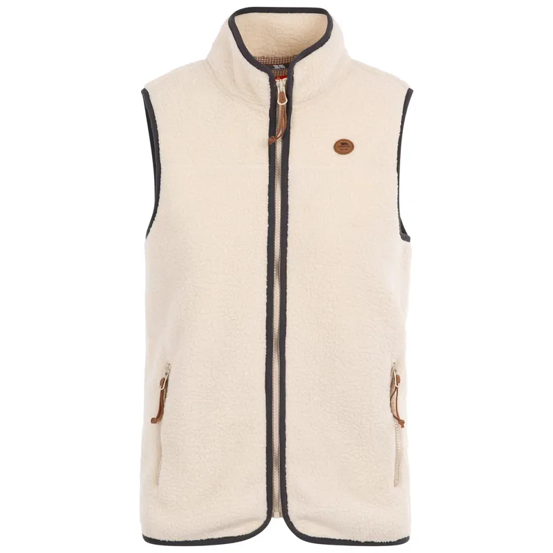TRESPASS Womens Knitted Airtrap 2 Zip Pockets Fleece Gilet - Notion