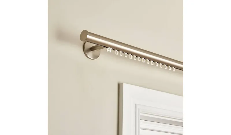 Argos Home Chrome Curtain Track - 150cm