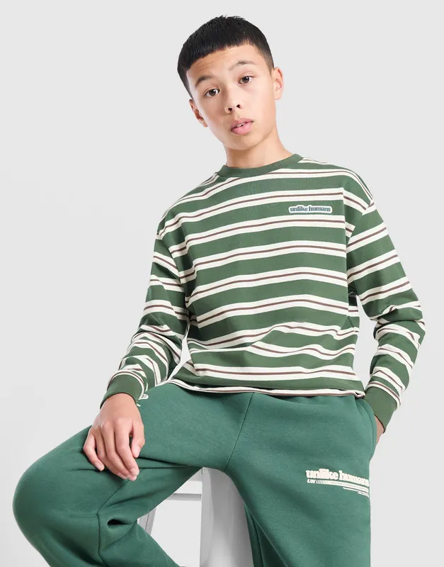 Unlike Humans Striped Long Sleeve T-Shirt Junior