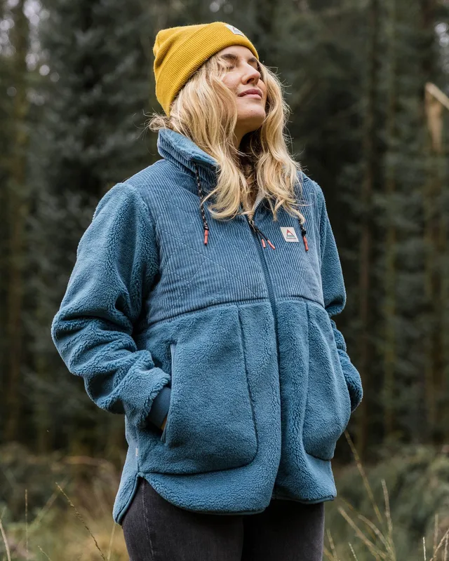 Passenger Clothing Awaken Deep-Pile Sherpa Fleece - Washed Blue