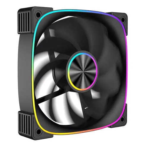 CiT Solar 120mm ARGB Black 4pin PWM PC Cooling Reverse Fan