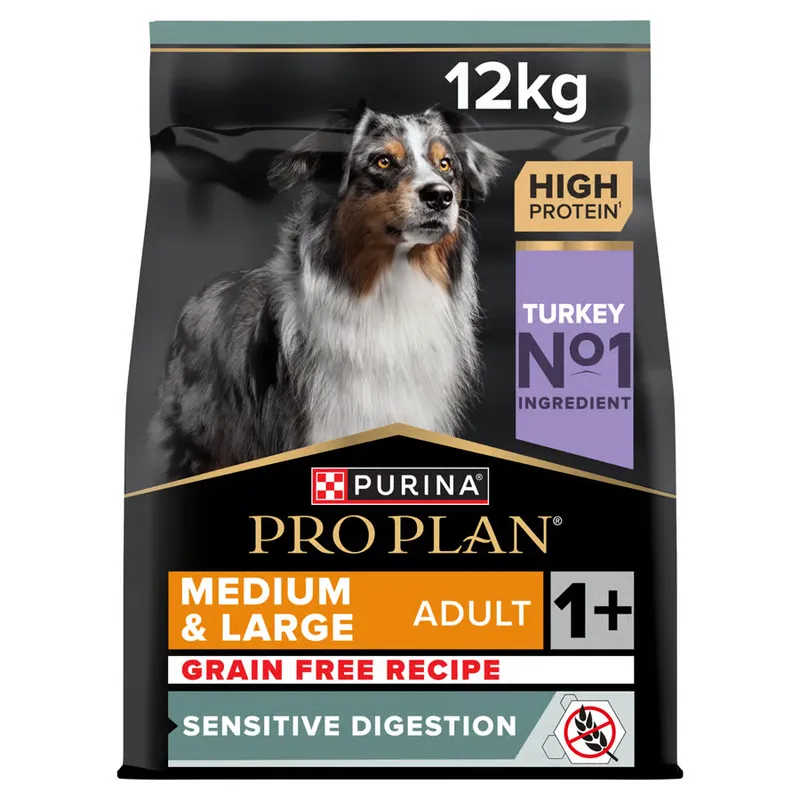 Pro Plan Grain Free Sensitive Digestion Adult Dry Dog Food Turkey