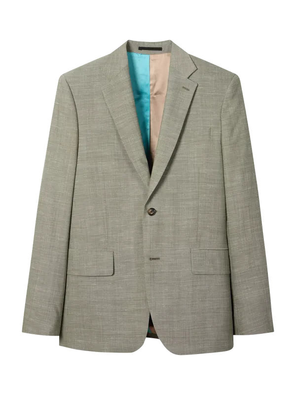 Paul Smith Wool Blend Tailored Fit Suit Jacket, Green