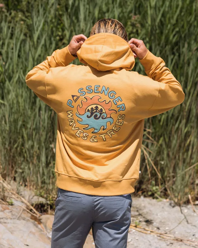 Passenger Clothing Dune Relaxed Fit Hoodie - Spruce Yellow