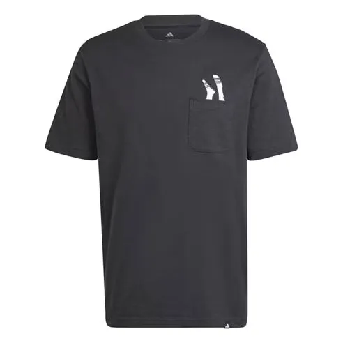 adidas Lounge Slides Graphic Pocket T-Shirt Adults