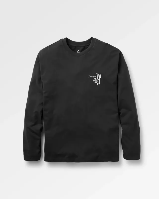 Passenger Clothing Roam Further Relaxed Fit LS T-Shirt - Black