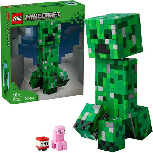 LEGO® Minecraft® The Creeper™ Gamer Decor and Action Figure Building Toy 21276
