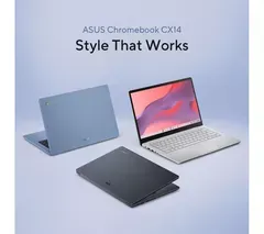 ASUS CX14 14" Chromebook - Intel® Celeron®, 128 GB eMMC, Blue