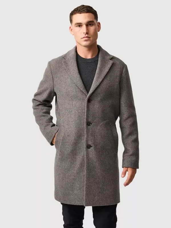 Rodd & Gunn Colwood Single Breasted Wool Blend Coat