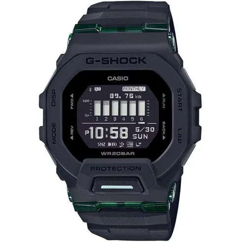 G SHOCK Men's -SQUAD Quartz Water Resistant White Strap Digital Watch