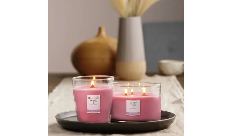 Nature's Wick Multiwick Candle - Woodland Rose